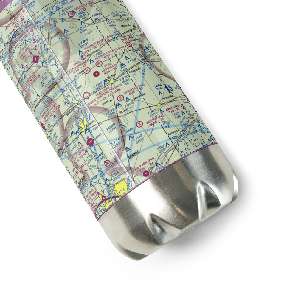 Harrold Airport (IN16) VFR Sectional Water Bottle 