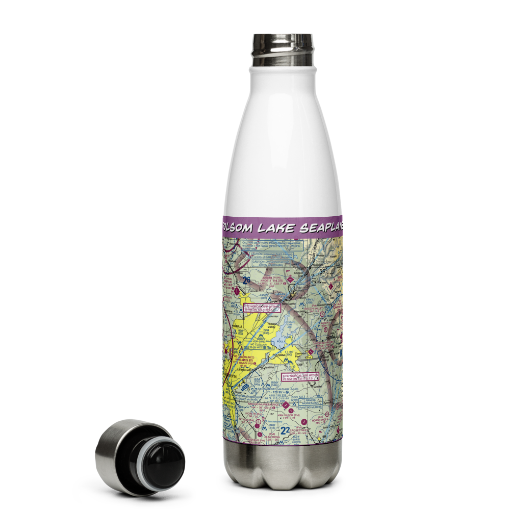 Folsom Lake Seaplane Base (C39) VFR Sectional Water Bottle 