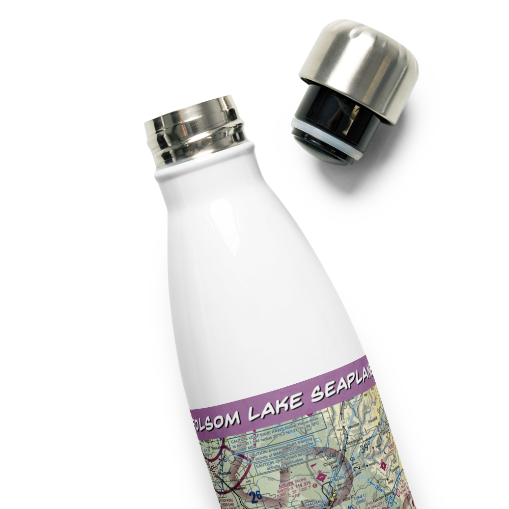 Folsom Lake Seaplane Base (C39) VFR Sectional Water Bottle 
