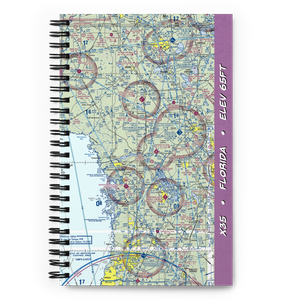 Dunnellon Marion Co & Park of Commerce Airport (X35) VFR Sectional Notebook