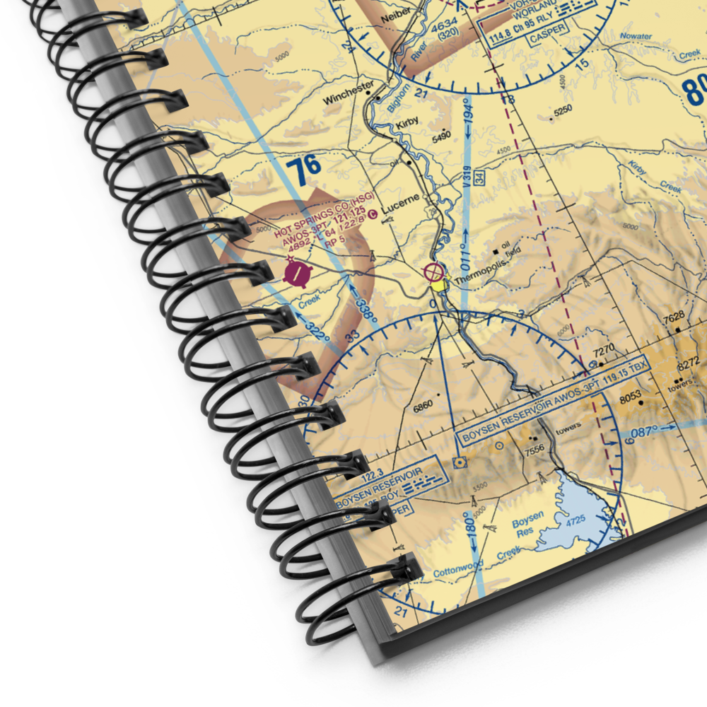 Worland Municipal Airport (WRL) VFR Sectional Notebook 