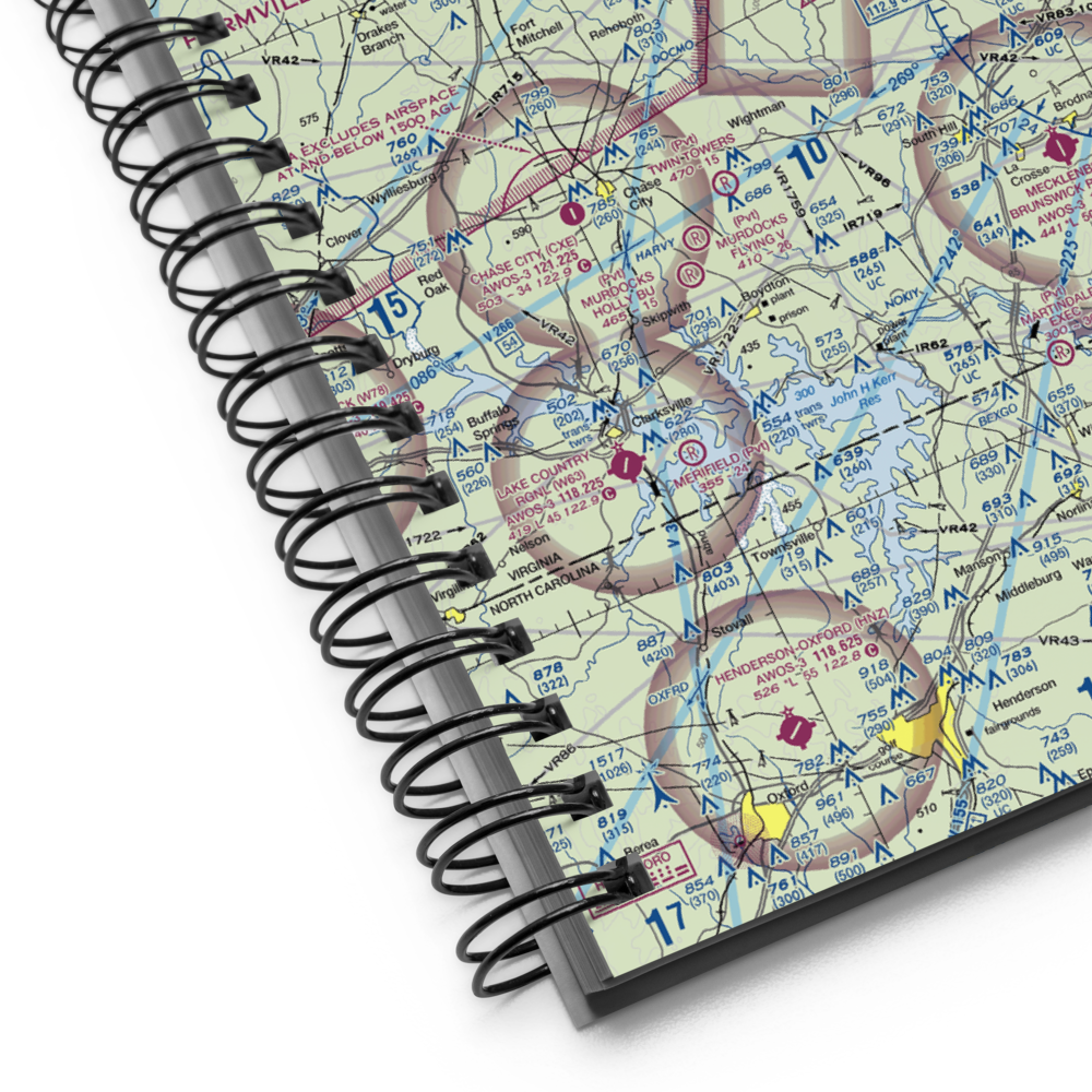Lunenburg County Airport (W31) VFR Sectional Notebook 