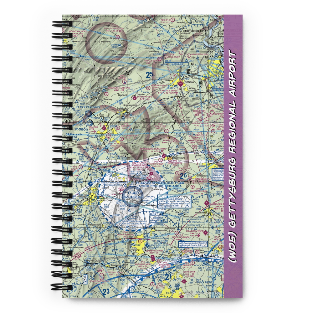 Gettysburg Regional Airport (W05) VFR Sectional Notebook 