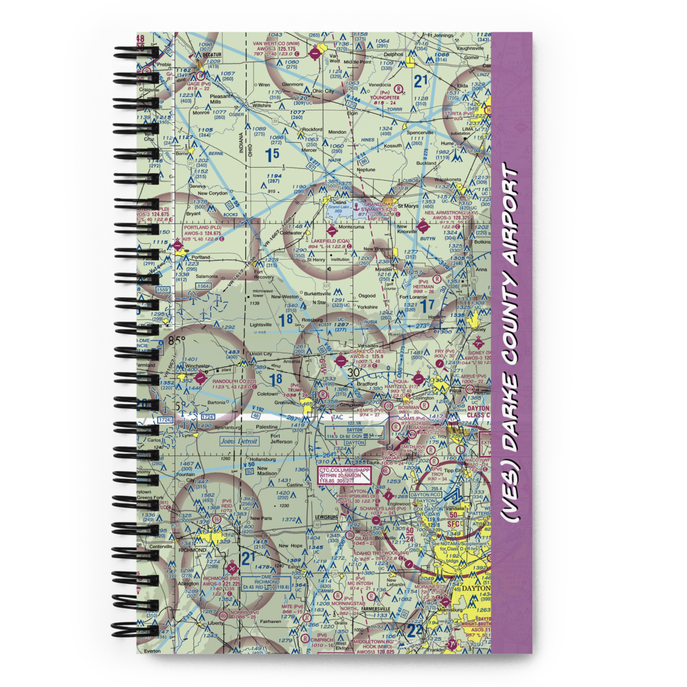 Darke County Airport (VES) VFR Sectional Notebook 