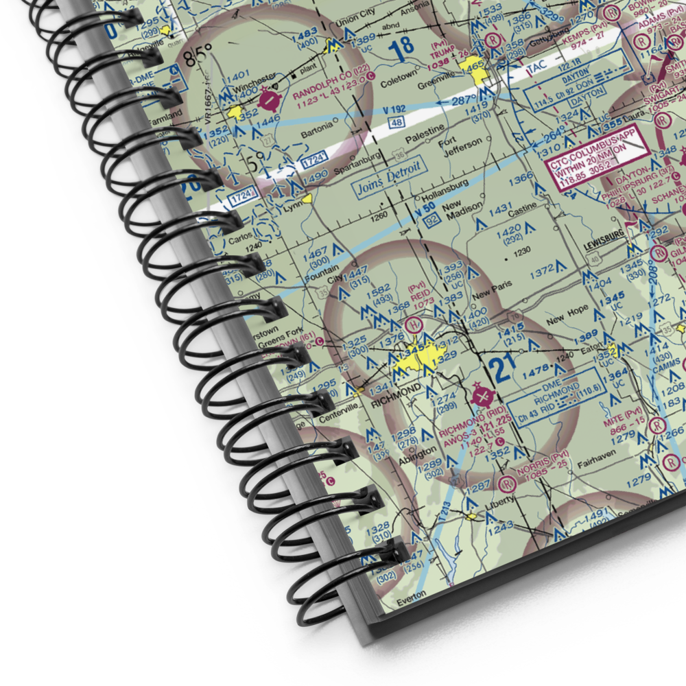 Darke County Airport (VES) VFR Sectional Notebook 