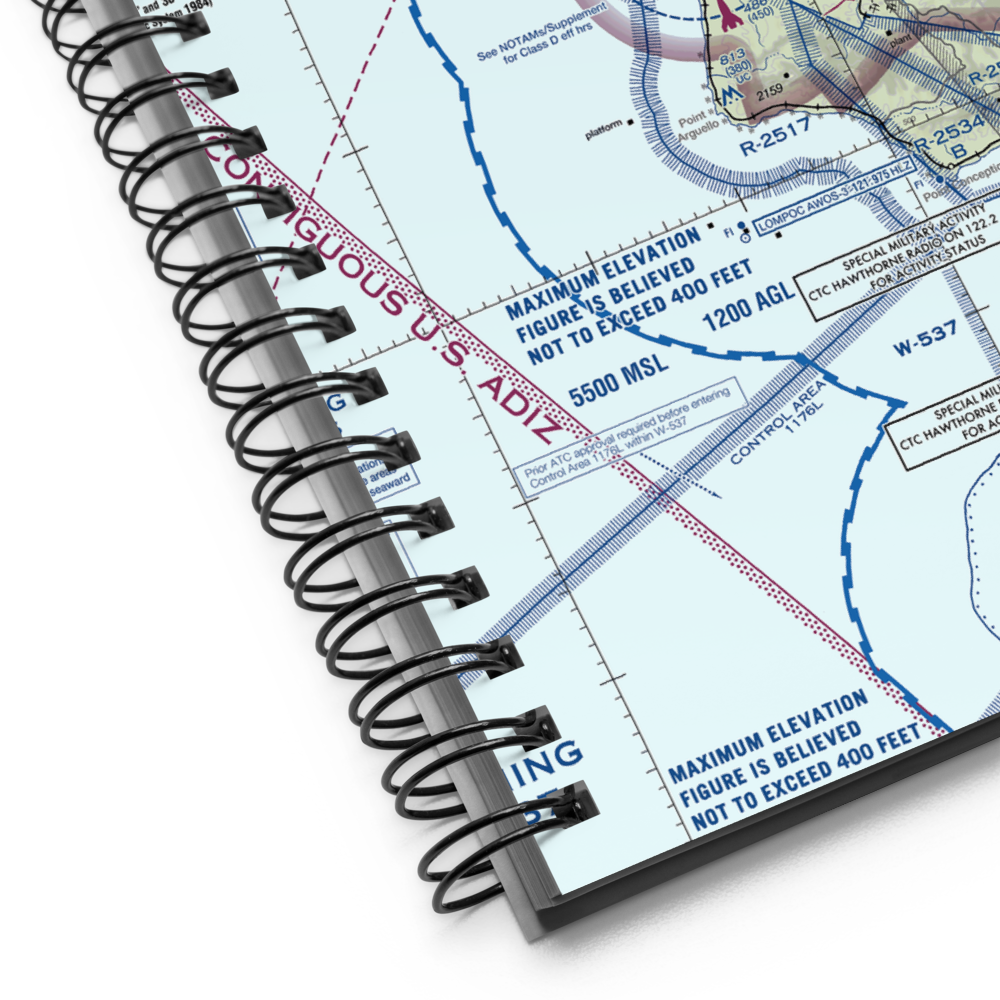 Vandenberg Air Force Base (VBG) VFR Sectional Notebook 