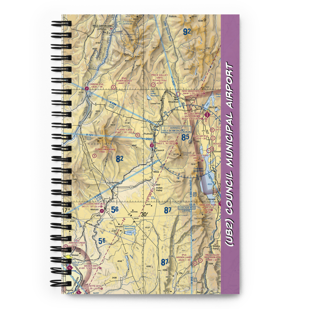 Council Municipal Airport (U82) VFR Sectional Notebook 