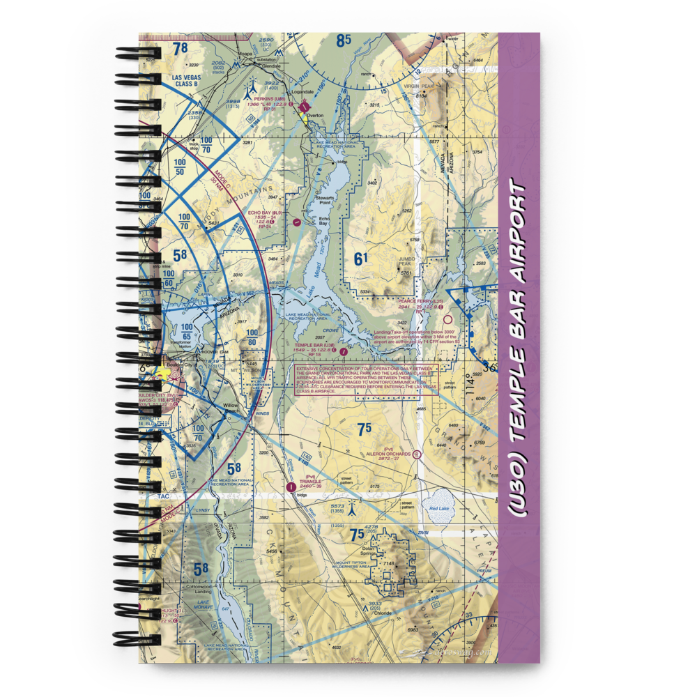 Temple Bar Airport (U30) VFR Sectional Notebook 