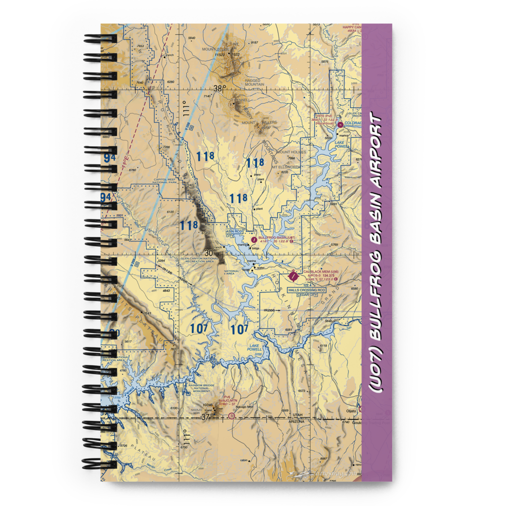 Bullfrog Basin Airport (U07) VFR Sectional Notebook 