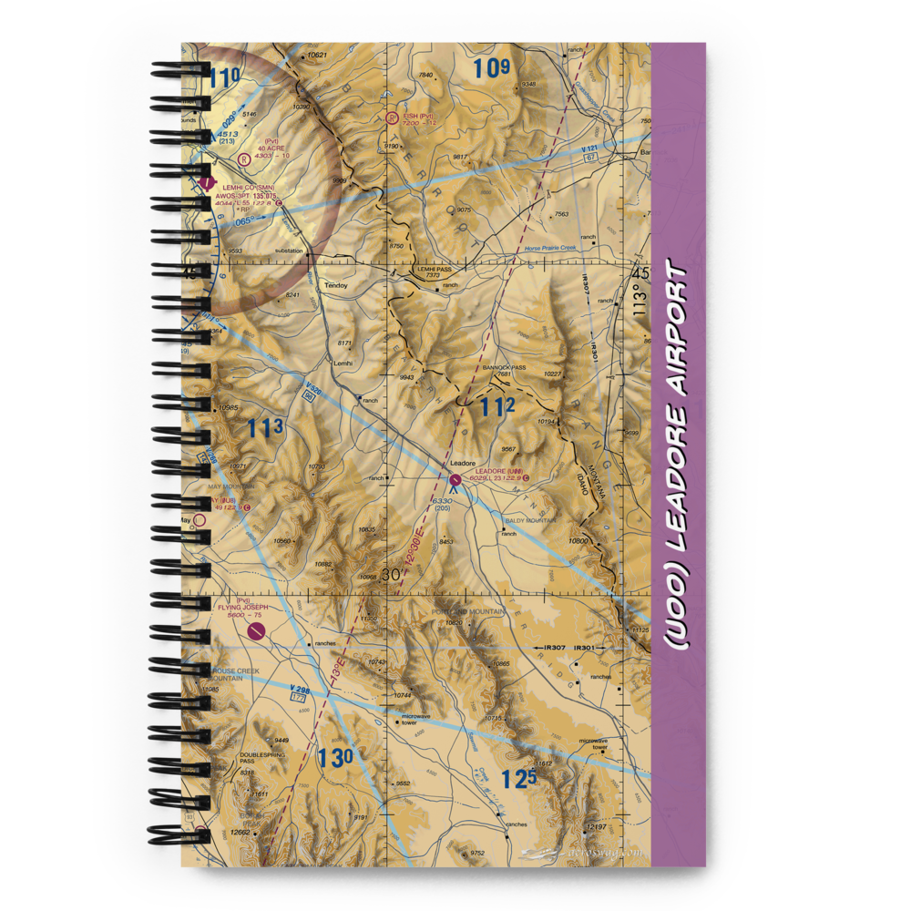 Leadore Airport (U00) VFR Sectional Notebook 