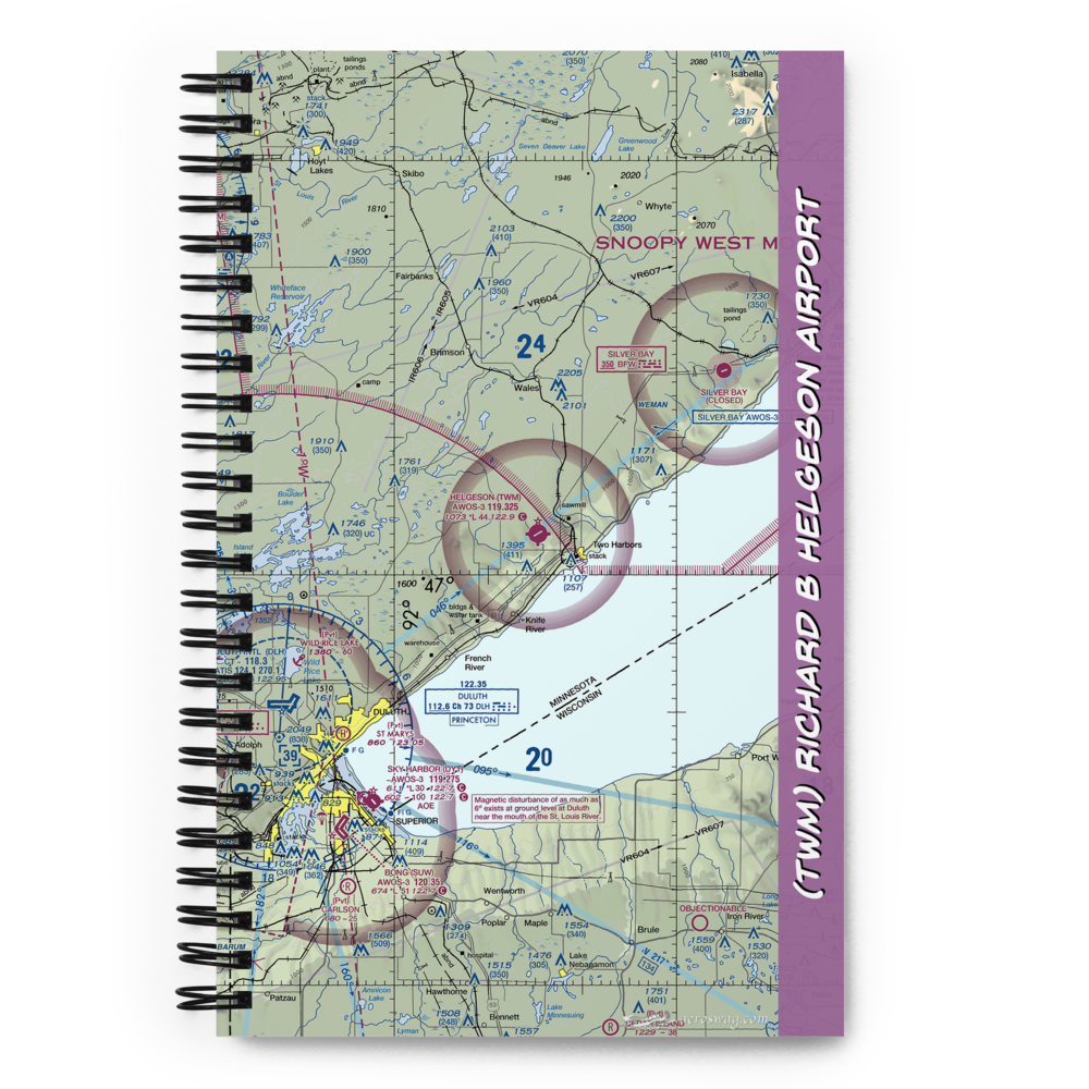 Richard B Helgeson Airport (TWM) VFR Sectional Notebook 