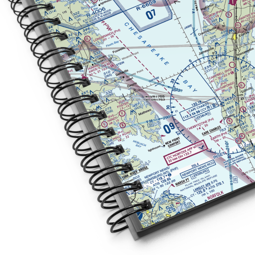 Tangier Island Airport (TGI) VFR Sectional Notebook 