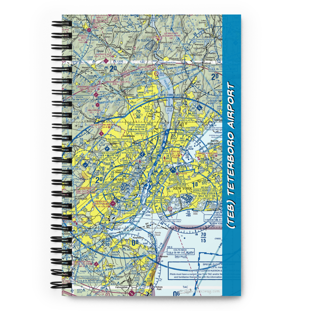 Teterboro Airport (TEB) VFR Sectional Notebook 