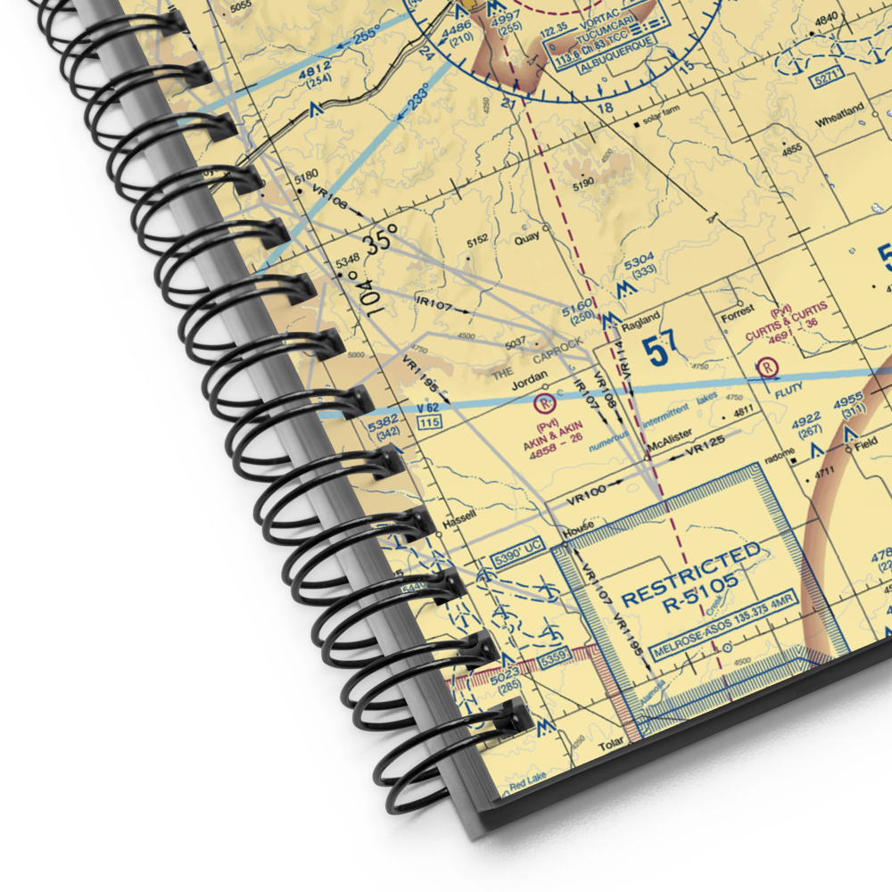 Tucumcari Municipal Airport (TCC) VFR Sectional Notebook 