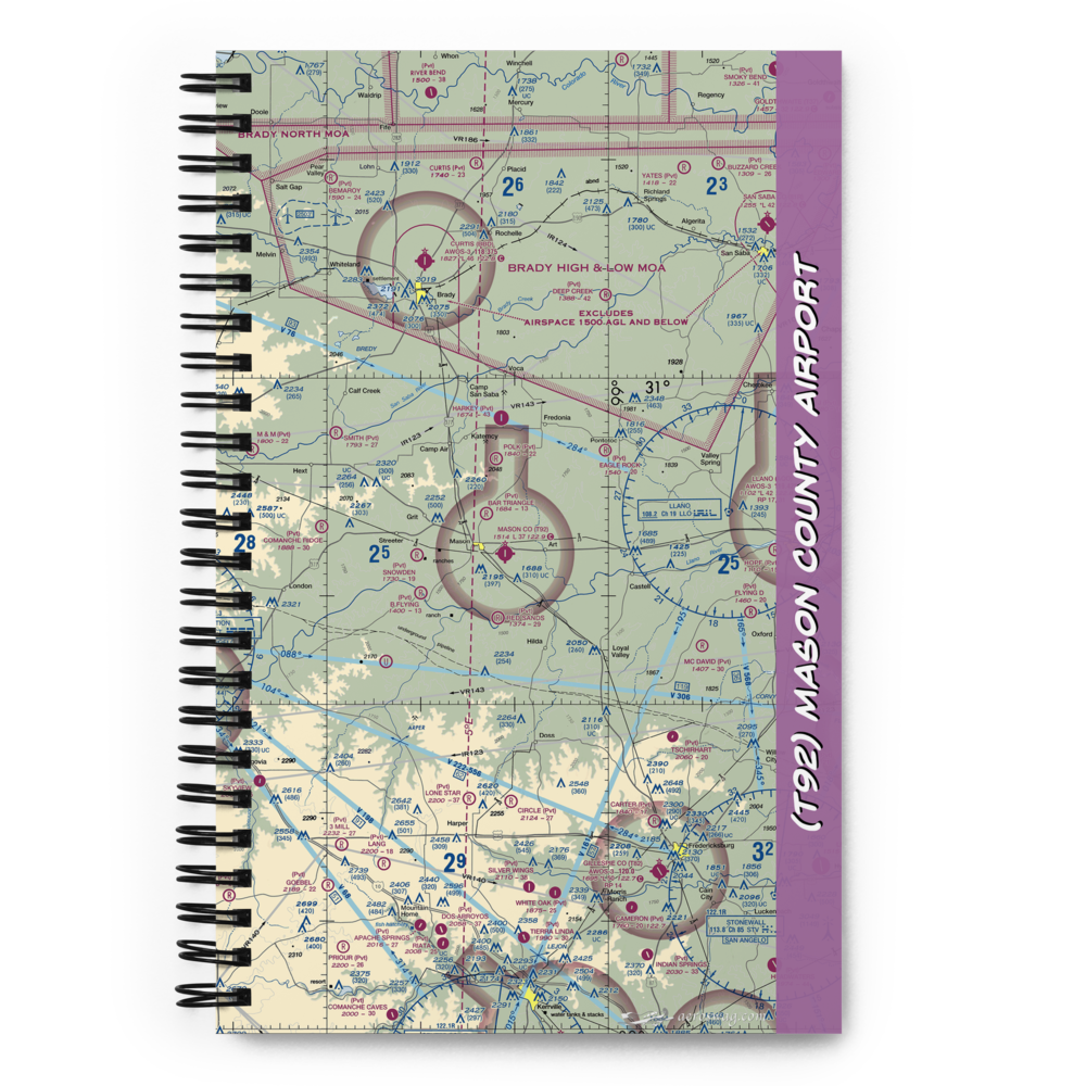 Mason County Airport (T92) VFR Sectional Notebook 