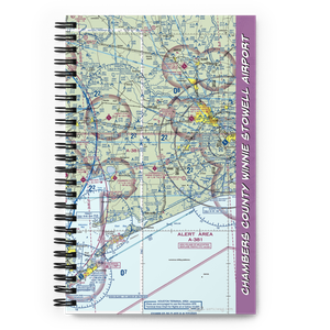 Chambers County Winnie Stowell Airport (T90) VFR Sectional Notebook