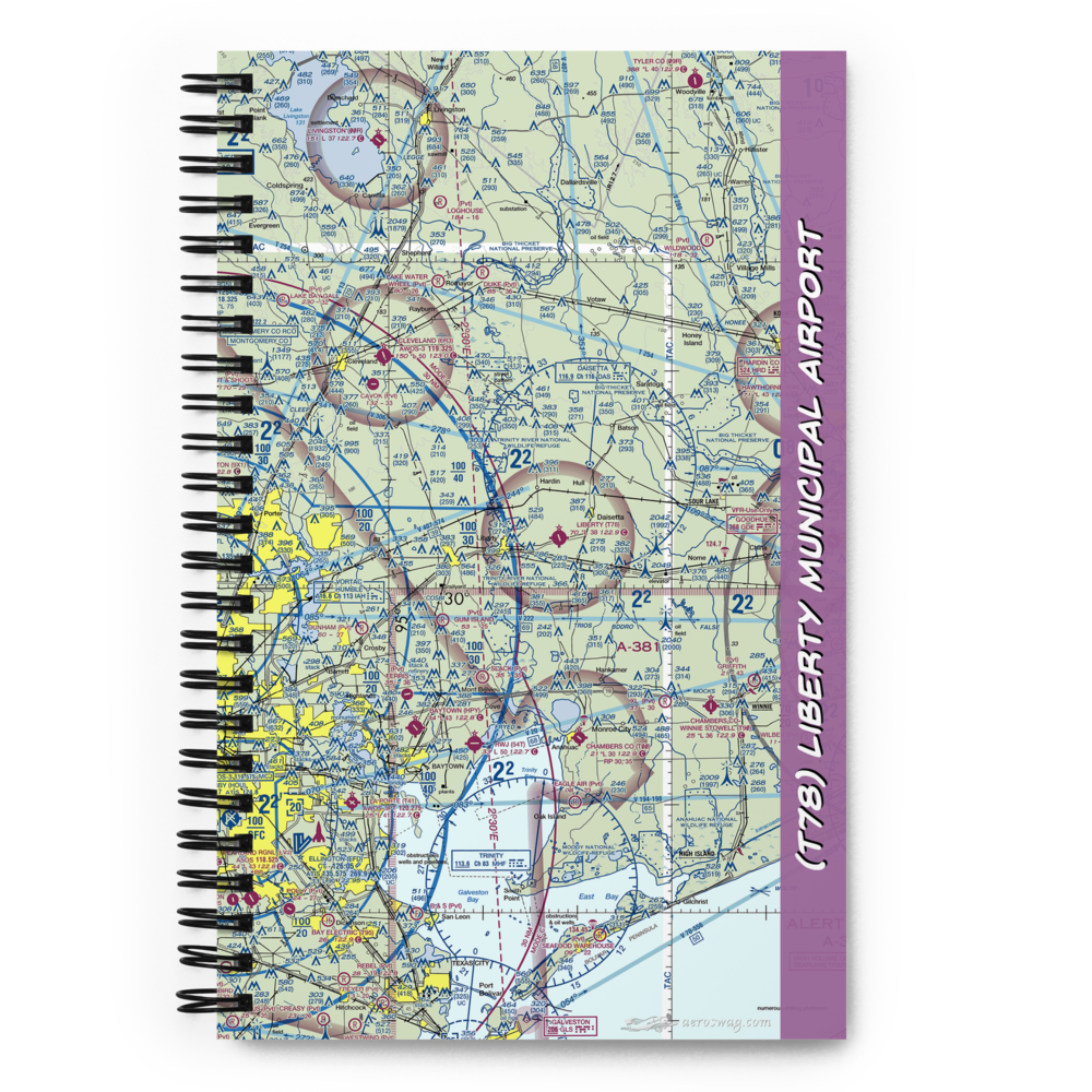 Liberty Municipal Airport (T78) VFR Sectional Notebook 