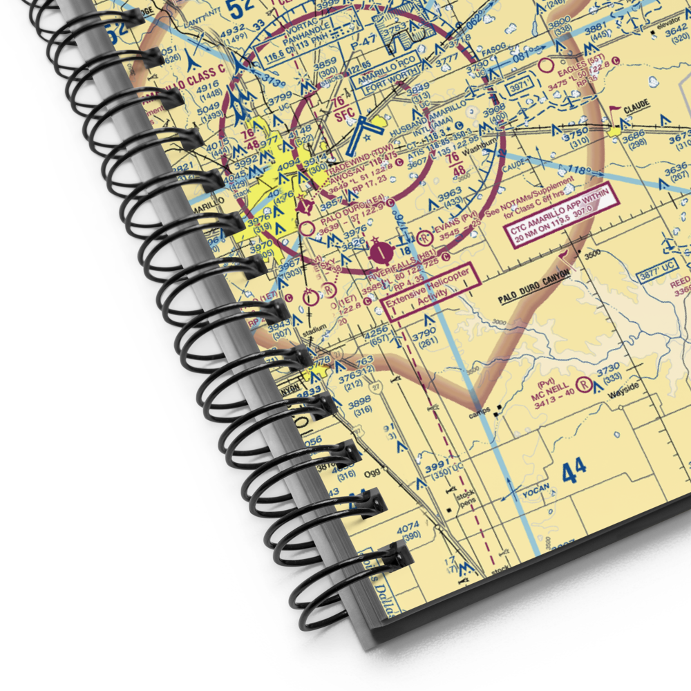 Panhandle Carson County Airport (T45) VFR Sectional Notebook 