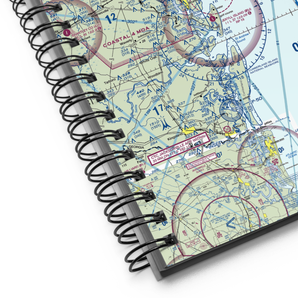 St Simons Island Airport (SSI) VFR Sectional Notebook 