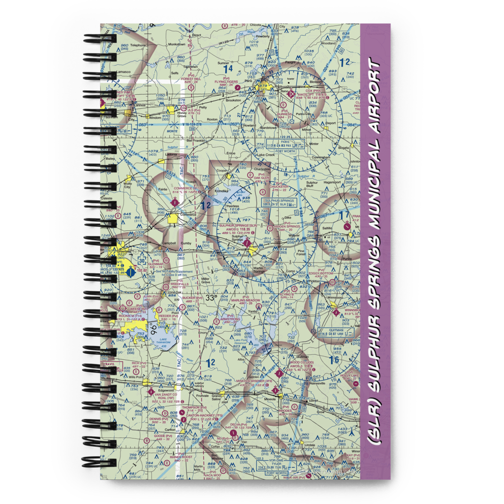 Sulphur Springs Municipal Airport (SLR) VFR Sectional Notebook 