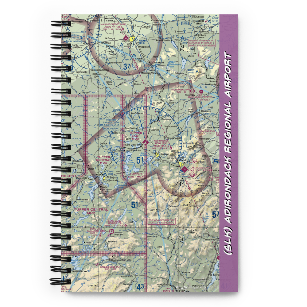 Adirondack Regional Airport (SLK) VFR Sectional Notebook 