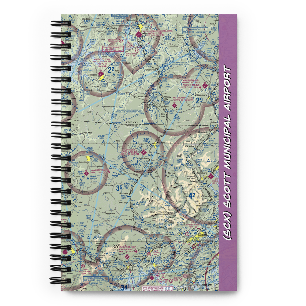 Scott Municipal Airport (SCX) VFR Sectional Notebook 