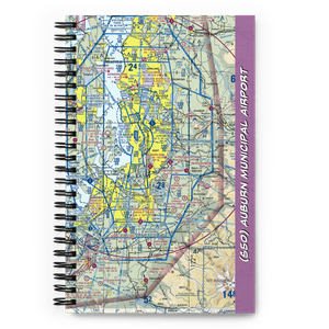 Auburn Municipal Airport (S50) VFR Sectional Notebook