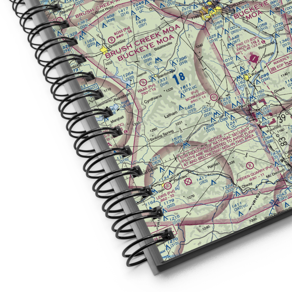 Ross County Airport (RZT) VFR Sectional Notebook 