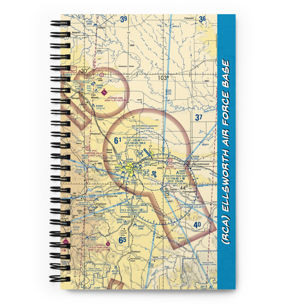 Ellsworth Air Force Base (RCA) VFR Sectional Notebook 