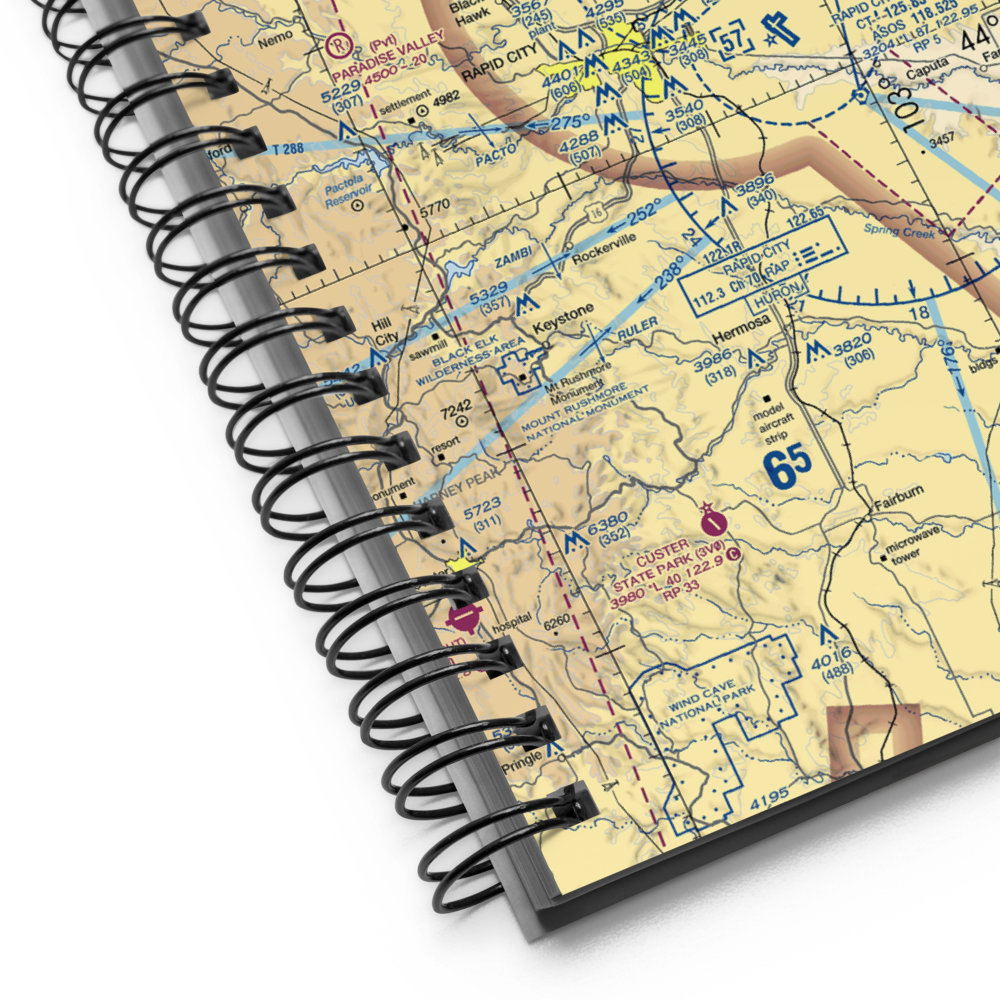 Ellsworth Air Force Base (RCA) VFR Sectional Notebook 
