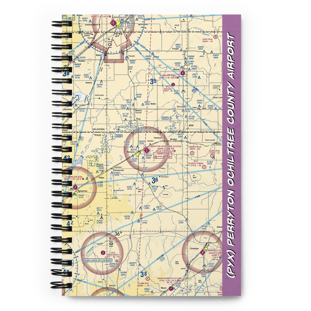 Perryton Ochiltree County Airport (PYX) VFR Sectional Notebook 