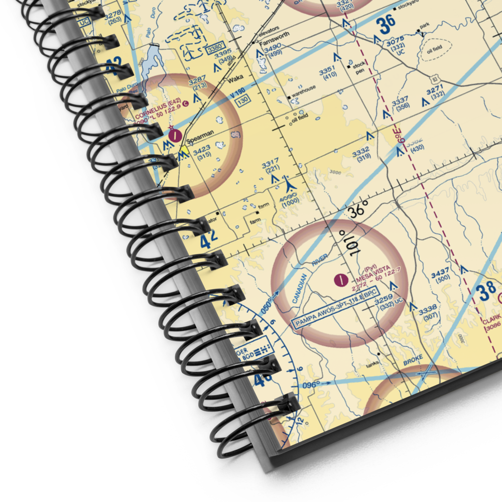 Perryton Ochiltree County Airport (PYX) VFR Sectional Notebook 