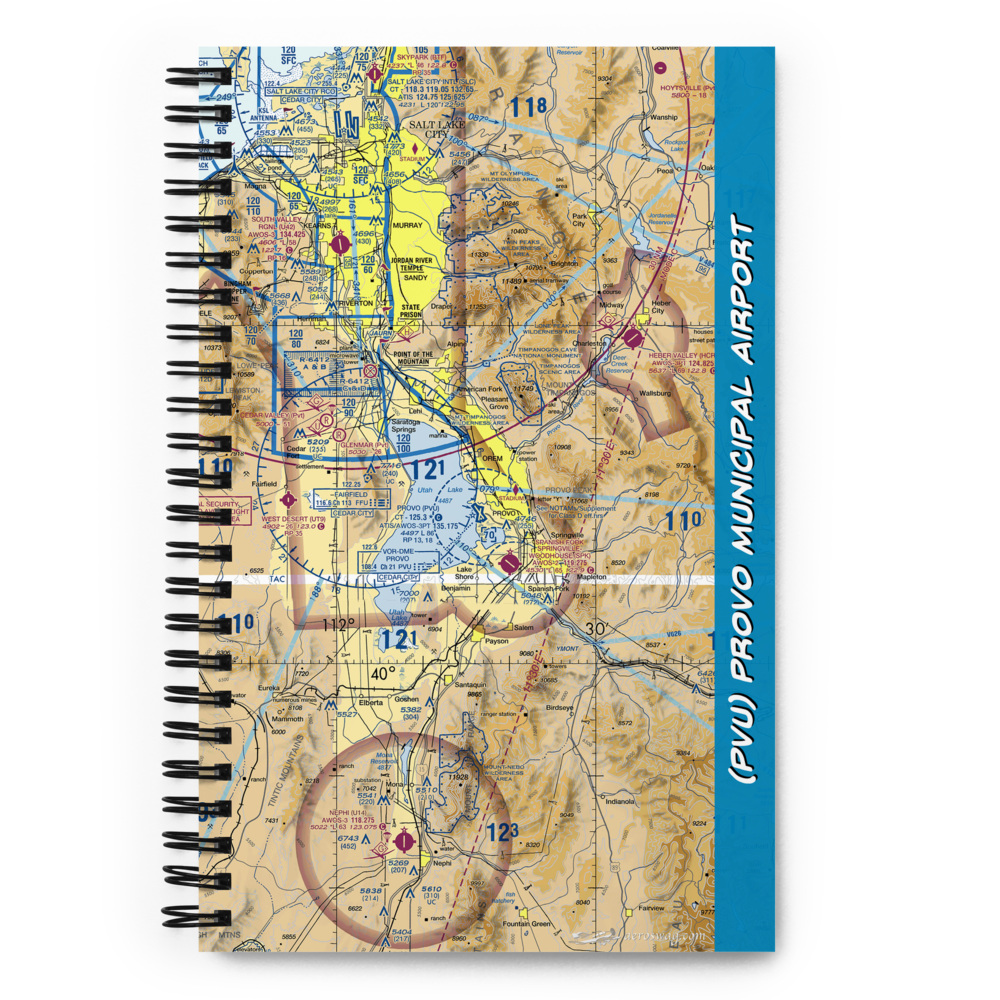 Provo Municipal Airport (PVU) VFR Sectional Notebook 