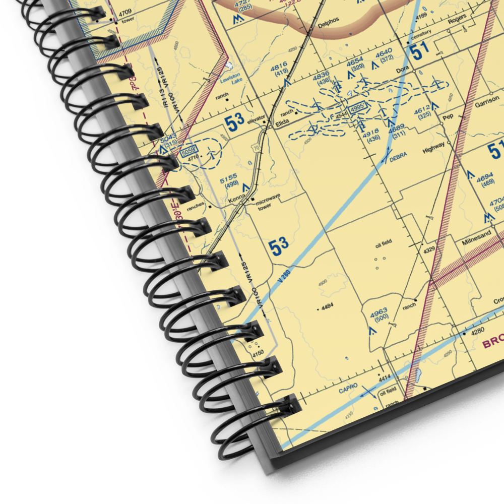 Portales Municipal Airport (PRZ) VFR Sectional Notebook 