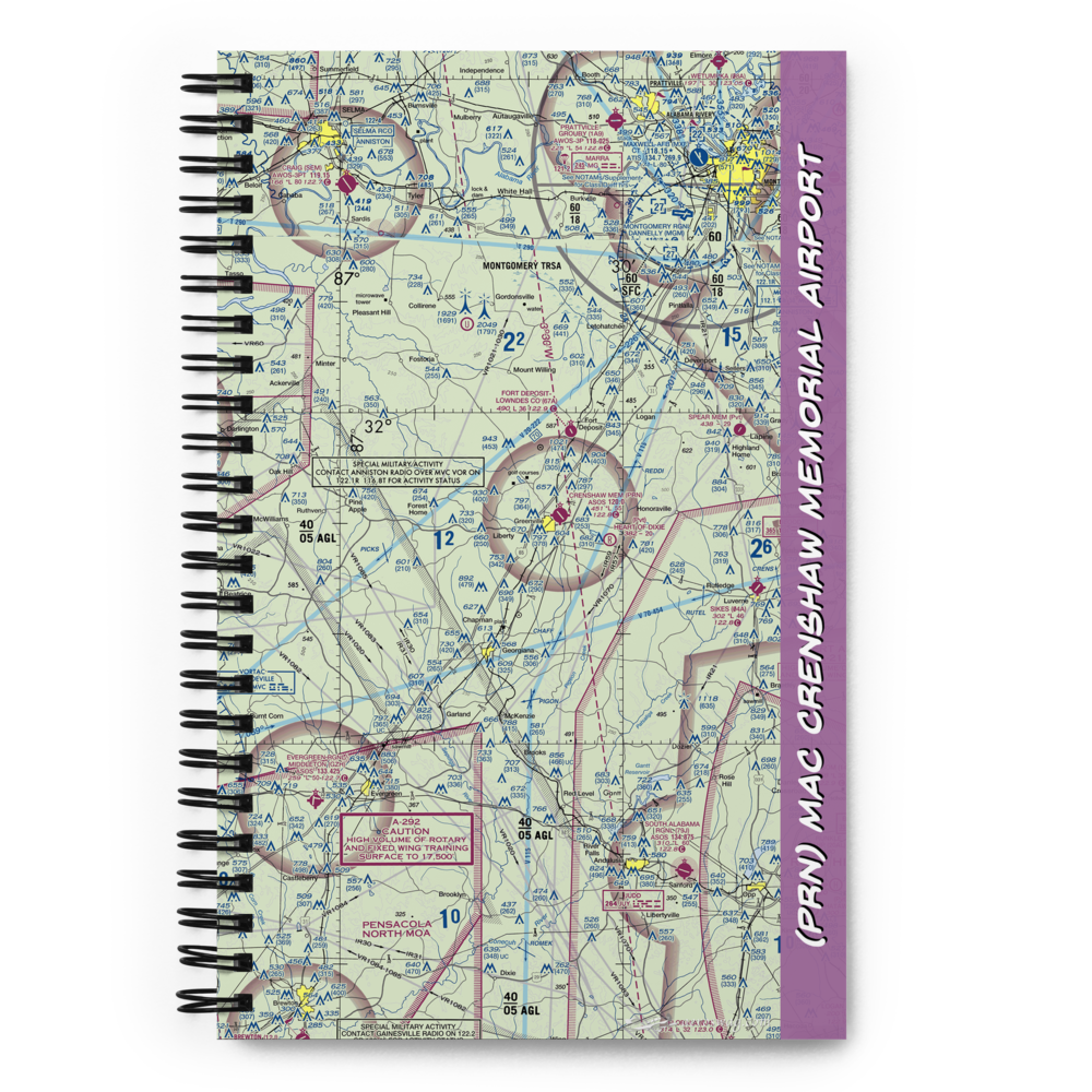 Mac Crenshaw Memorial Airport (PRN) VFR Sectional Notebook 