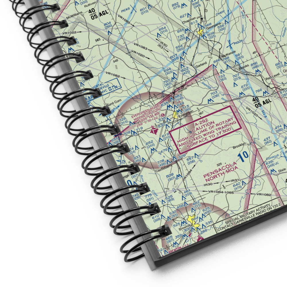 Mac Crenshaw Memorial Airport (PRN) VFR Sectional Notebook 