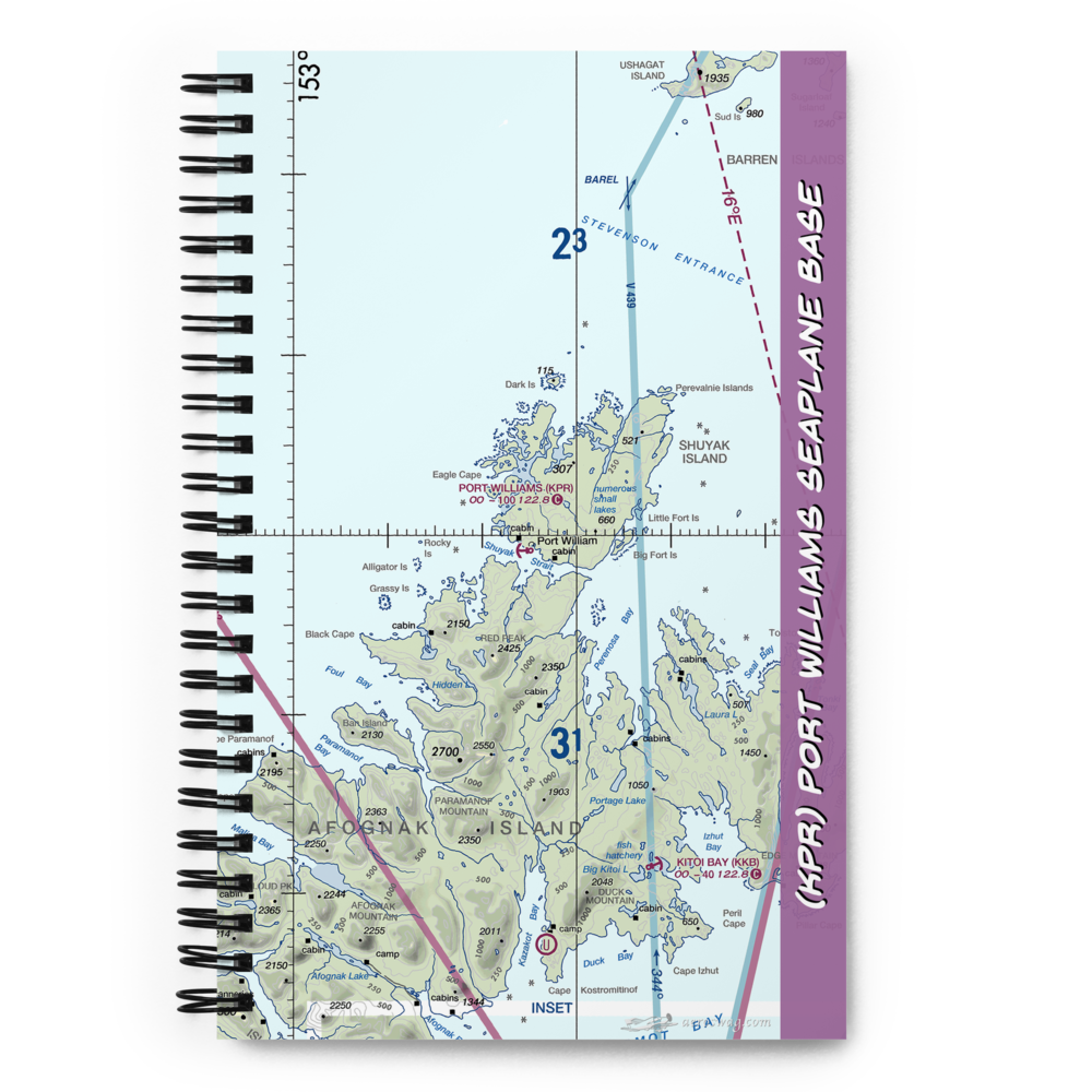 Port Williams Seaplane Base (KPR) VFR Sectional Notebook 