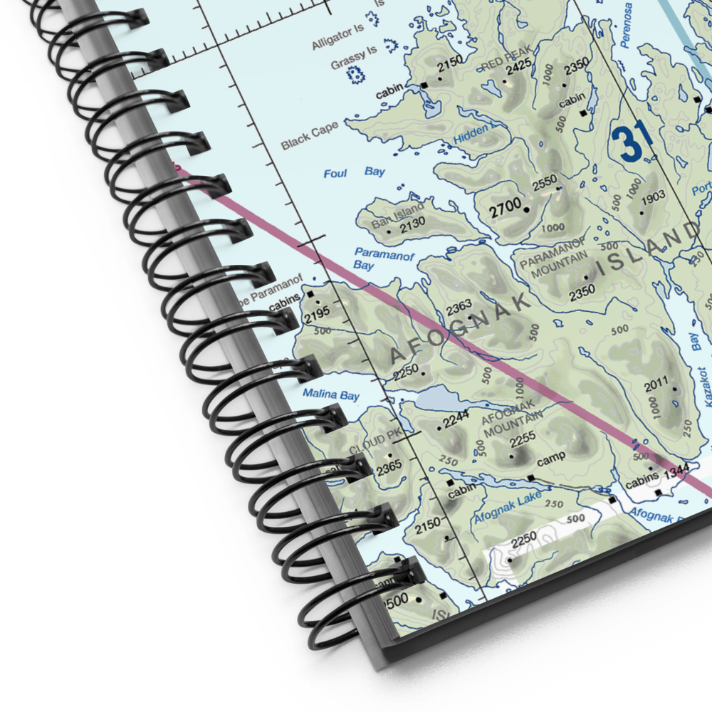Port Williams Seaplane Base (KPR) VFR Sectional Notebook 