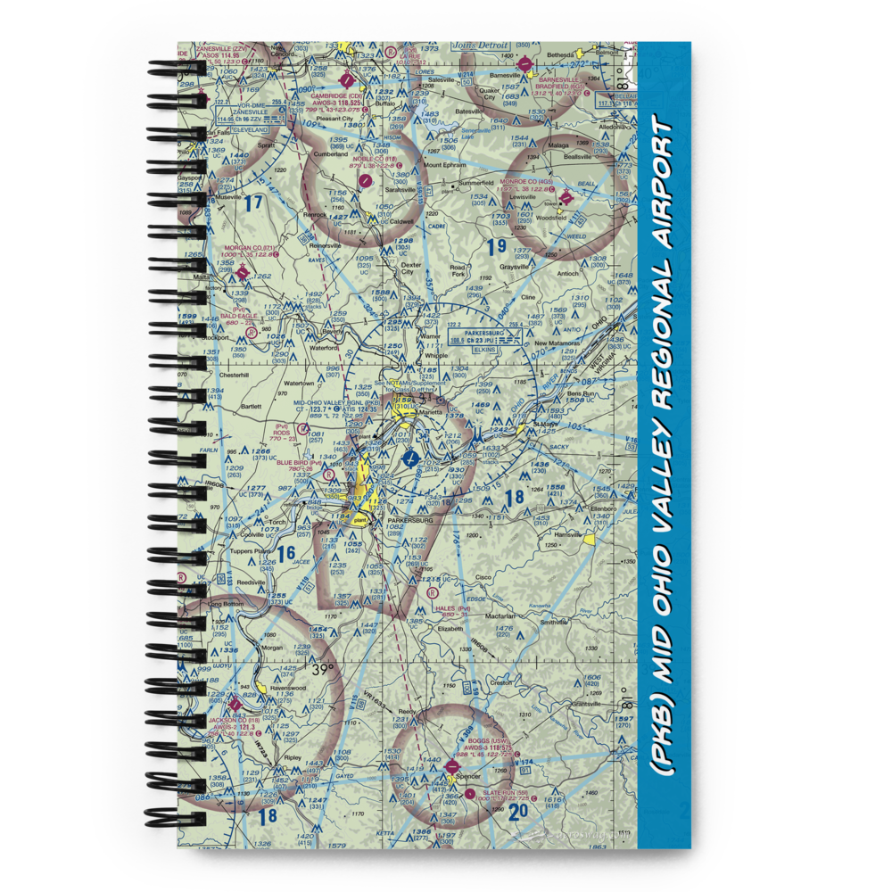 Mid Ohio Valley Regional Airport (PKB) VFR Sectional Notebook 