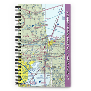 St Clair County International Airport (PHN) VFR Sectional Notebook