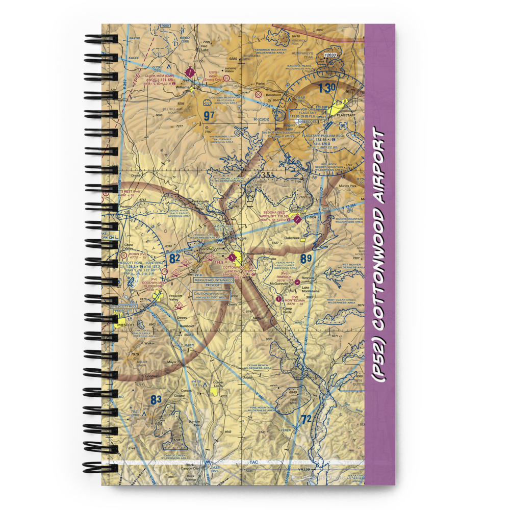 Cottonwood Airport (P52) VFR Sectional Notebook 