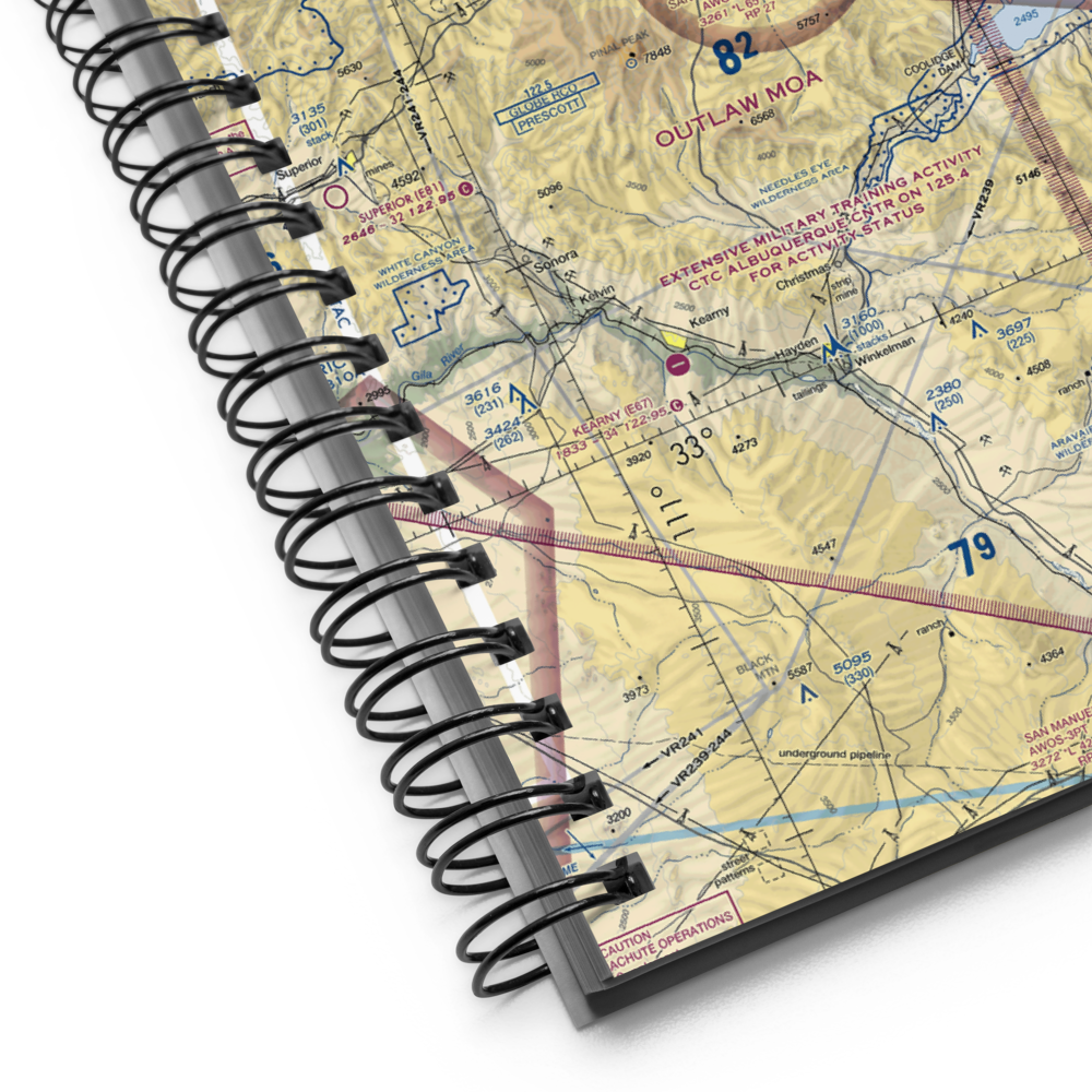 San Carlos Apache Airport (P13) VFR Sectional Notebook 