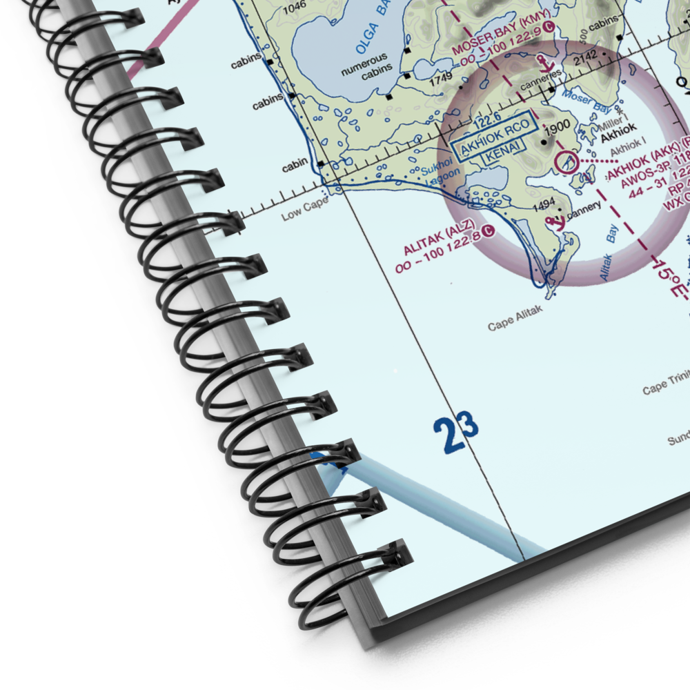 Olga Bay Seaplane Base (KOY) VFR Sectional Notebook 