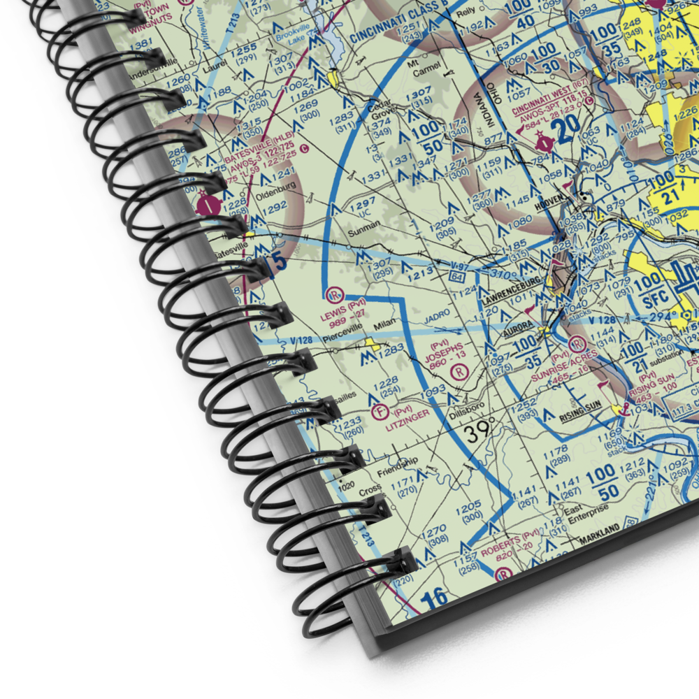 Miami University Airport (OXD) VFR Sectional Notebook 