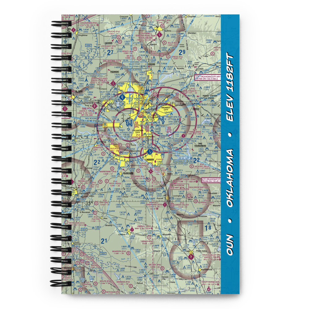 University of Oklahoma Westheimer Airport (OUN) VFR Sectional Notebook 
