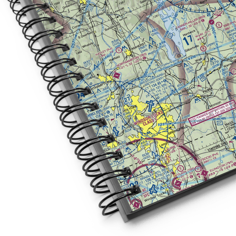 Orange Municipal Airport (ORE) VFR Sectional Notebook 