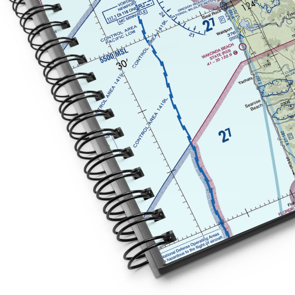 Newport Municipal Airport (ONP) VFR Sectional Notebook 