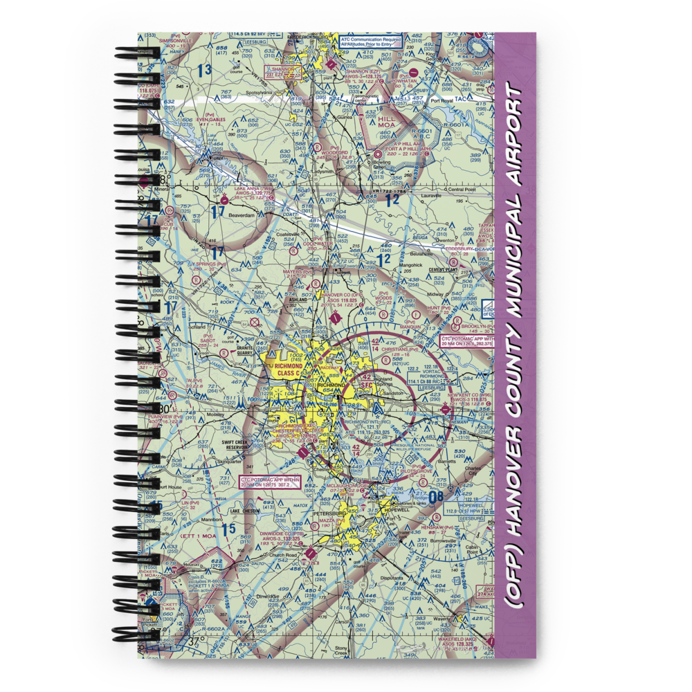 Hanover County Municipal Airport (OFP) VFR Sectional Notebook 