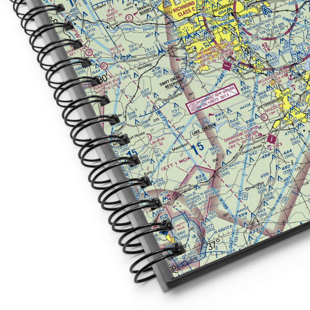 Hanover County Municipal Airport (OFP) VFR Sectional Notebook 