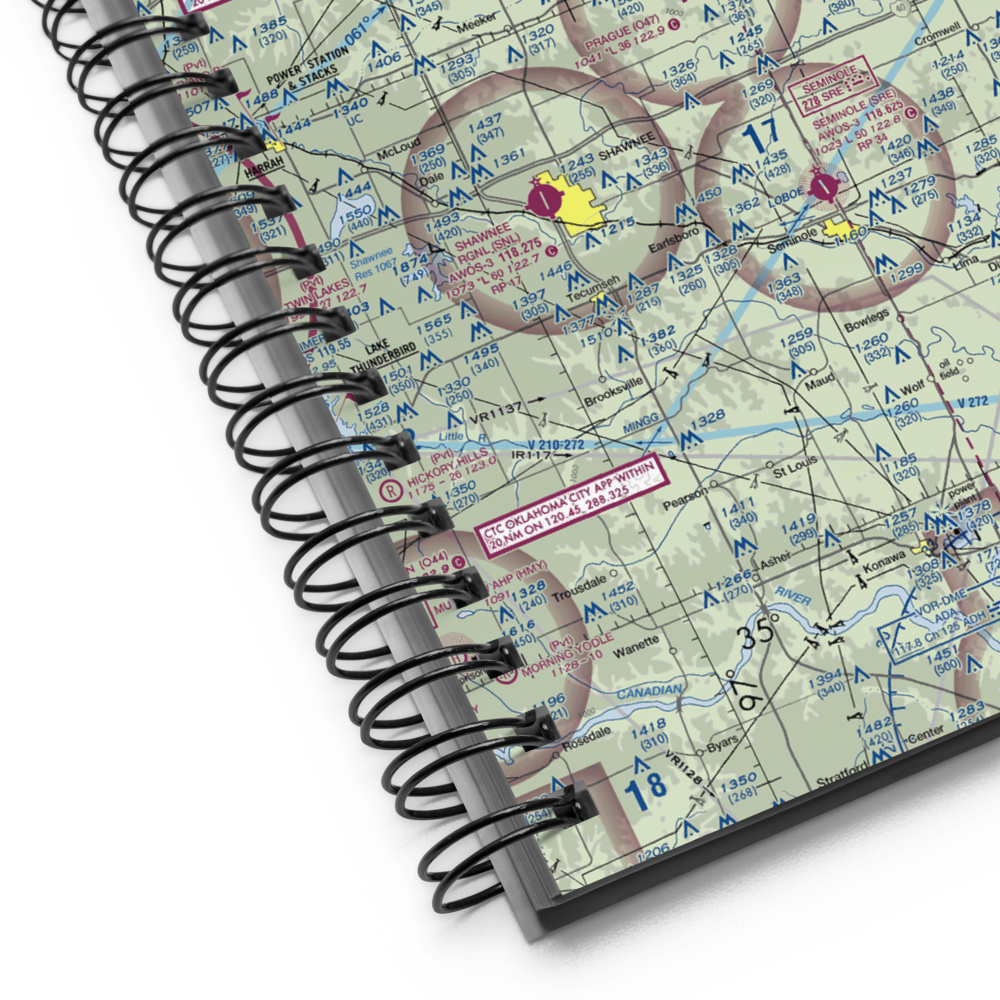 Prague Municipal Airport (O47) VFR Sectional Notebook 